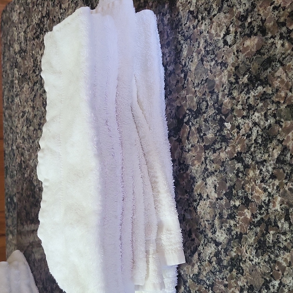 Lot Of 10 Washcloths 100% cotton thick white unbranded like new condition